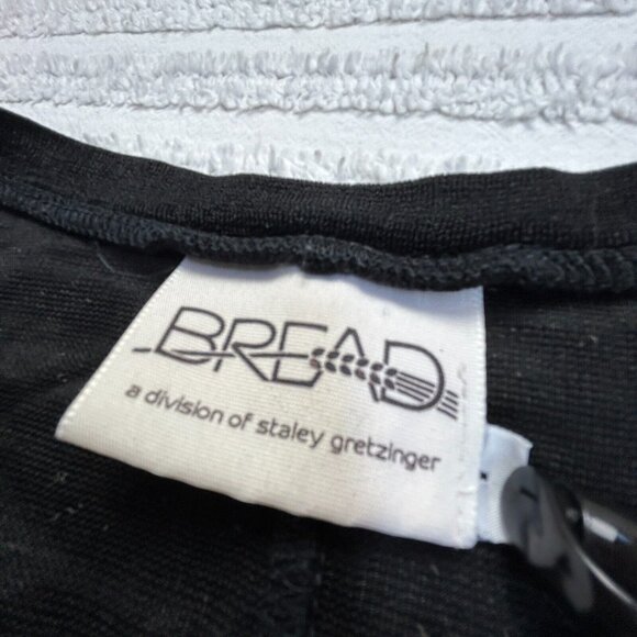 Bread Womens Knit Pullover Vest Tank TopTunic V-Neck Comfy Stretch Gothic Black - Picture 3 of 8